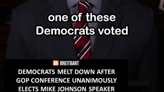 Democrats Melt Down After Mike Johnson Elected as Speaker