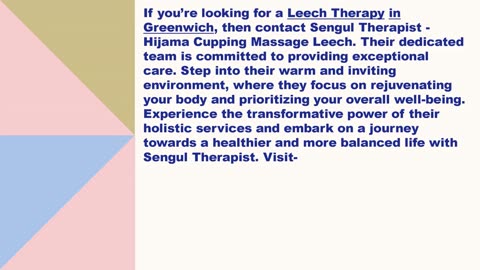 Best Leech Therapy in Greenwich