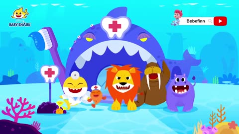 Ouchie, What Brings You Here, Lion? | +Compilation | Baby Shark Doctor Episode | Baby Shark Official