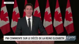 Trudeau makes a statement on the passing of Queen Elizabeth II