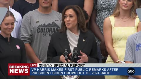 Harris comments on Biden’s big heart at White House event