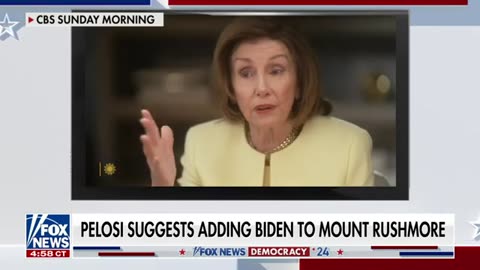 Pelosi mocked for suggesting Biden should be added to Mount Rushmore