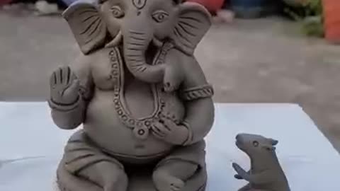 Very easy Ganpati idol making 🙏