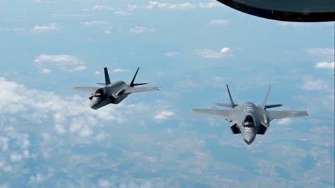 U.S. F-35s soared over Baltic nations