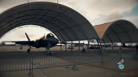 US F 35 Fighter Jet filmed by Pelican Drones