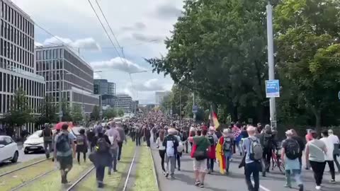 Berlin, Germany: Lockdown/COVID Protests Aug. 28th, 2021