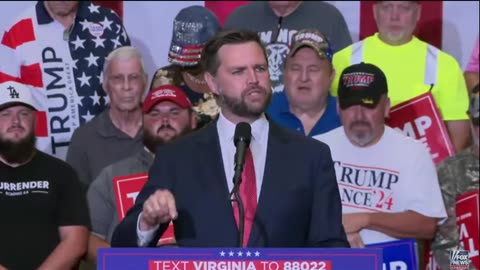 JD Vance holds a campaign rally in Radford, Va