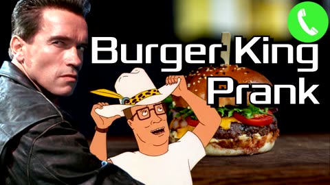 Arnold and Hank Hill Call Burger King - Prank Call