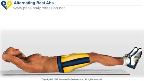Lower Abs Exercise - Alternating Beat ( SIX PACK ABS )