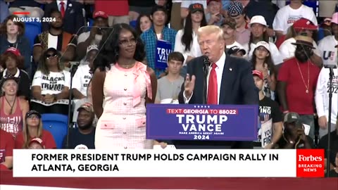 WATCH: Trump Invites GOP Activist Michaelah Montgomery On Stage At Atlanta, Georgia, Campaign Rally