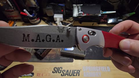 Custom Benchmade MAGA Knife