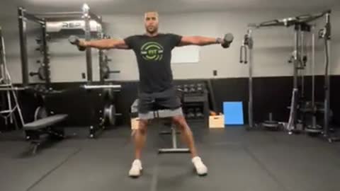 Mr. T's Banded Lateral Walks w/ Lateral Raises From Stabil FIT Life #StabilFITLife