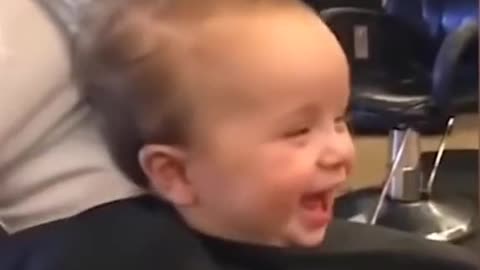 Cute baby when he laugh