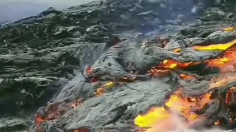 The growing Iceland Volcano!