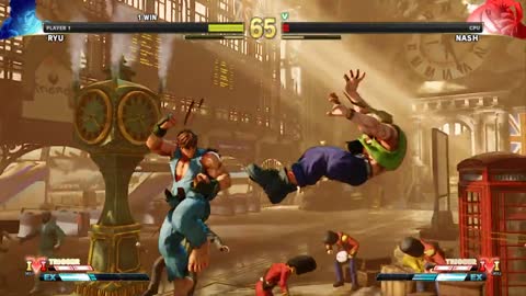 Ryu vs Nash (Hardest ) Street Fighter V.