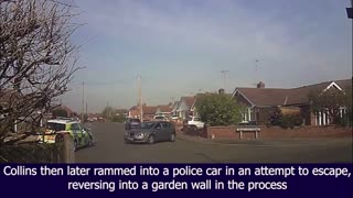 Crazy Brit Goes On Rampage During Police Pursuit In The UK