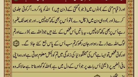 Quran 2 para with urdu translation «part 40»