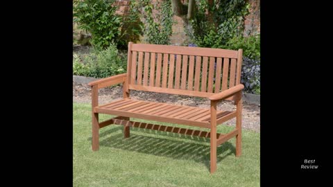 Kingfisher 2-Seater Hardwood Garden Patio Bench