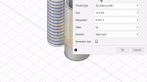 Fusion 360: Reverse Thread