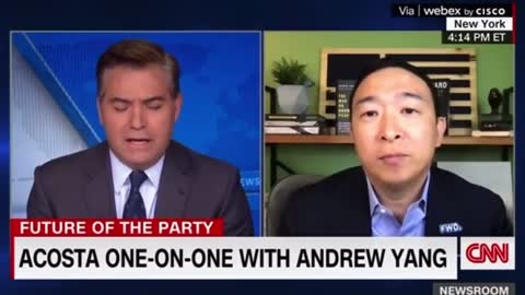 Andrew Yang Manages to Make Jim Acosta Make Sense