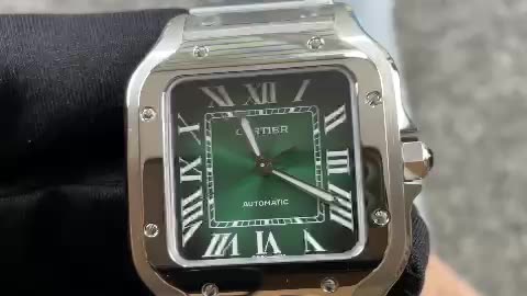 Cartier Santos M Green BVF