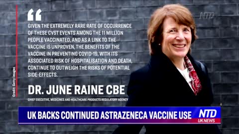 UK Backs Continued Use of AstraZeneca Vaccine