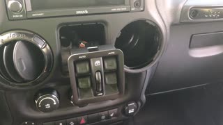 2017 JEEP Wrangler - Removing Power Windows Switches From Dash