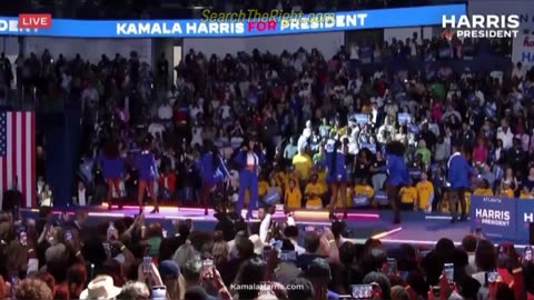 Twerking Hoes at Harris event. stay clear of kamalas hoes chances are they have a penis lol