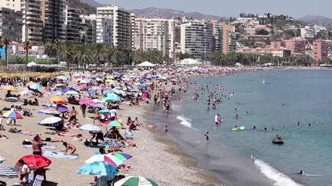 Many head to northern Spain to escape the Mediterranean heat
