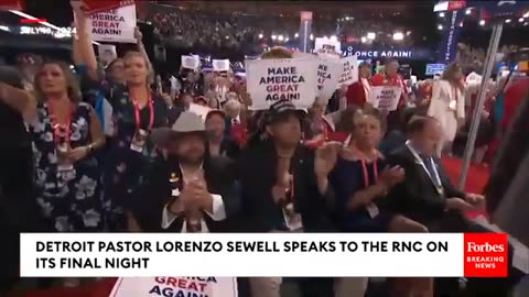 Detroit Pastor Lorenzo Sewell Praises Donald Trump During RNC Speech