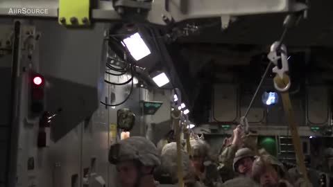 Paratroopers Static Line Jump From C-17.mp4