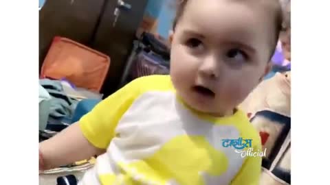 Cute kid dancing on Indian song❤😂😂