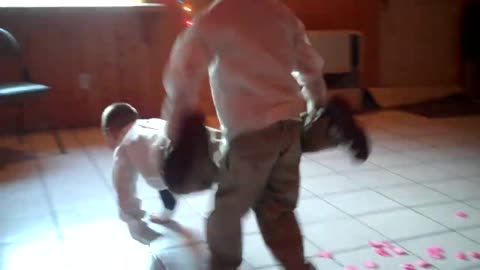 Dancing at mom's wedding