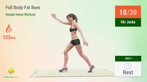 Full Body Fat Burner, Fast Weaht Loss , work out Step bay Step 3D video