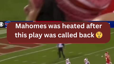 KC CHIEFS: Mahomes was HEATED after this play was called back !! #chiefs #mahomes #football #viral