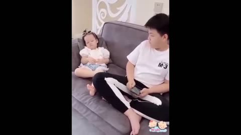 Cute funny baby