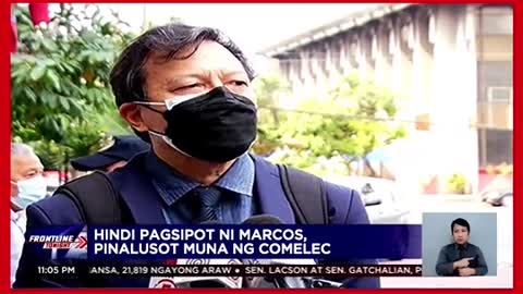 Marcos Jr., no show sapagdinig sa kaniyangdisqualification case