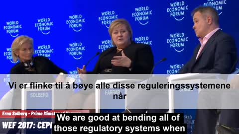 Statsminister Erne Solberg på WEF om vaksinestrategi 2017