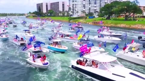 Trump Boat Parade (Hold On I'm Comin')