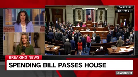 See moment House passes short-term spending bill to avert government shutdown