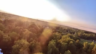 Farm drone flying