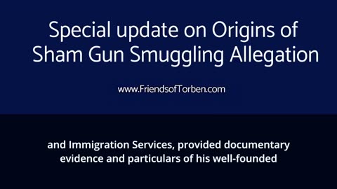 Special update on Origins of Sham Gun Smuggling Allegation