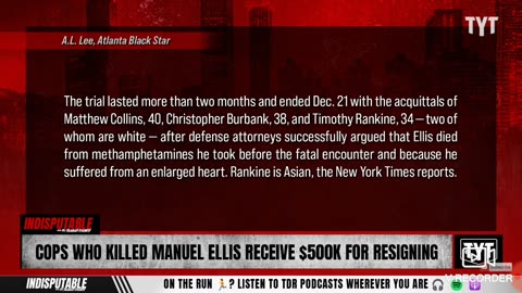KCMN Presents - Cops Who Killed Manuel Ellis Get $500k Each for Resigning