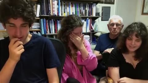 Teens, holding back laughing, whose parents were supposedly just killed by Hamas?