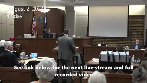 Tina Peters' Trial, Next Live Stream (see link below)