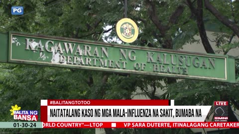 Naitatalang kaso ng mga mala-influenza na sakit, bumaba na