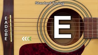 Guitar Tuner - Standard Tuning For A 6 String Guitar - E A D G B E