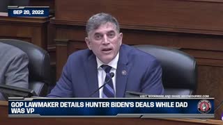 GOP Lawmaker Details Hunter Biden's Deals While Dad Was VP