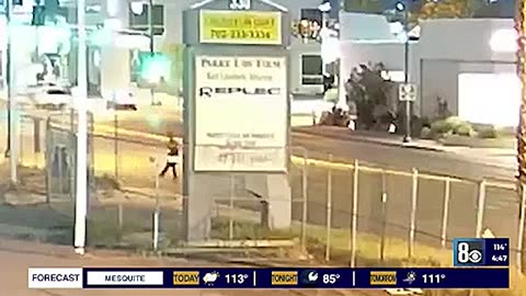 Surveillance shows Las Vegas man's strange behavior before murder