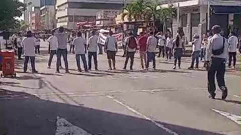 Conductores de plataformas de transporte protestan en Barranquilla - 1